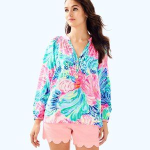 Lilly Pulitzer Elsa Top Beach Please XS